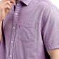 Men's Solid Slim Fit Shirt - Detail View