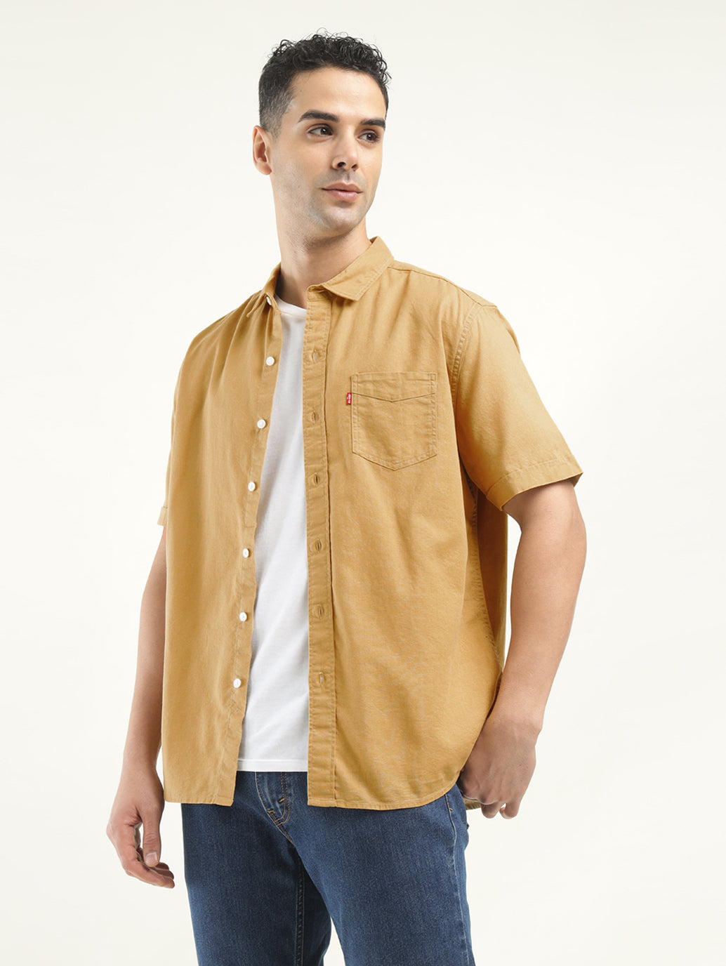 Men's Solid Slim Fit Shirt - Styleshot View