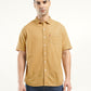 Men's Solid Slim Fit Shirt - Front View