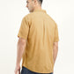 Men's Solid Slim Fit Shirt - Back View