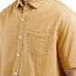 Men's Solid Slim Fit Shirt - Detail View