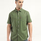 Men's Solid Slim Fit Shirt - Front View