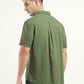 Men's Solid Slim Fit Shirt - Back View