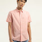 Men's Solid Slim Fit Shirt - Front View