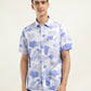 Men's Printed Slim Fit Shirt - Front View
