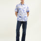 Men's Printed Slim Fit Shirt - ModelFront View