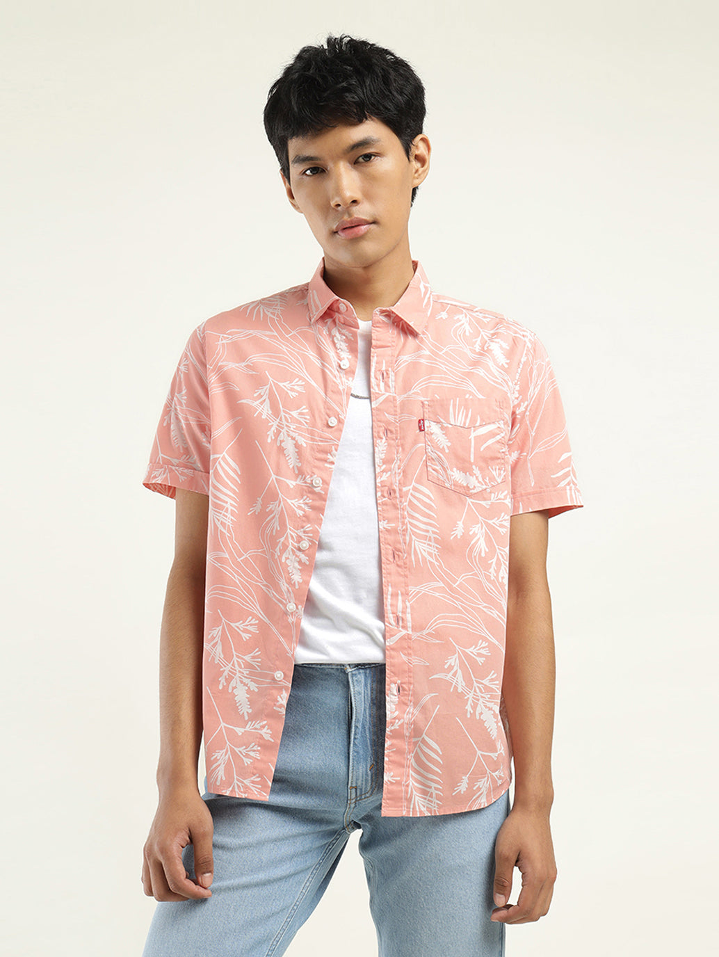 Men's Printed Slim Fit Shirt - Styleshot View