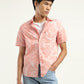 Men's Printed Slim Fit Shirt - Front View
