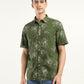 Men's Printed Slim Fit Shirt - Front View