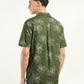 Men's Printed Slim Fit Shirt - Back View