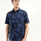 Men's Printed Slim Fit Shirt - Front View