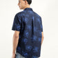 Men's Printed Slim Fit Shirt - Back View