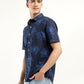 Men's Printed Slim Fit Shirt - Side View