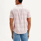 Men's Checkered Slim Fit Shirt - Back View