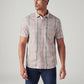 Men's Checkered Slim Fit Shirt - Front View