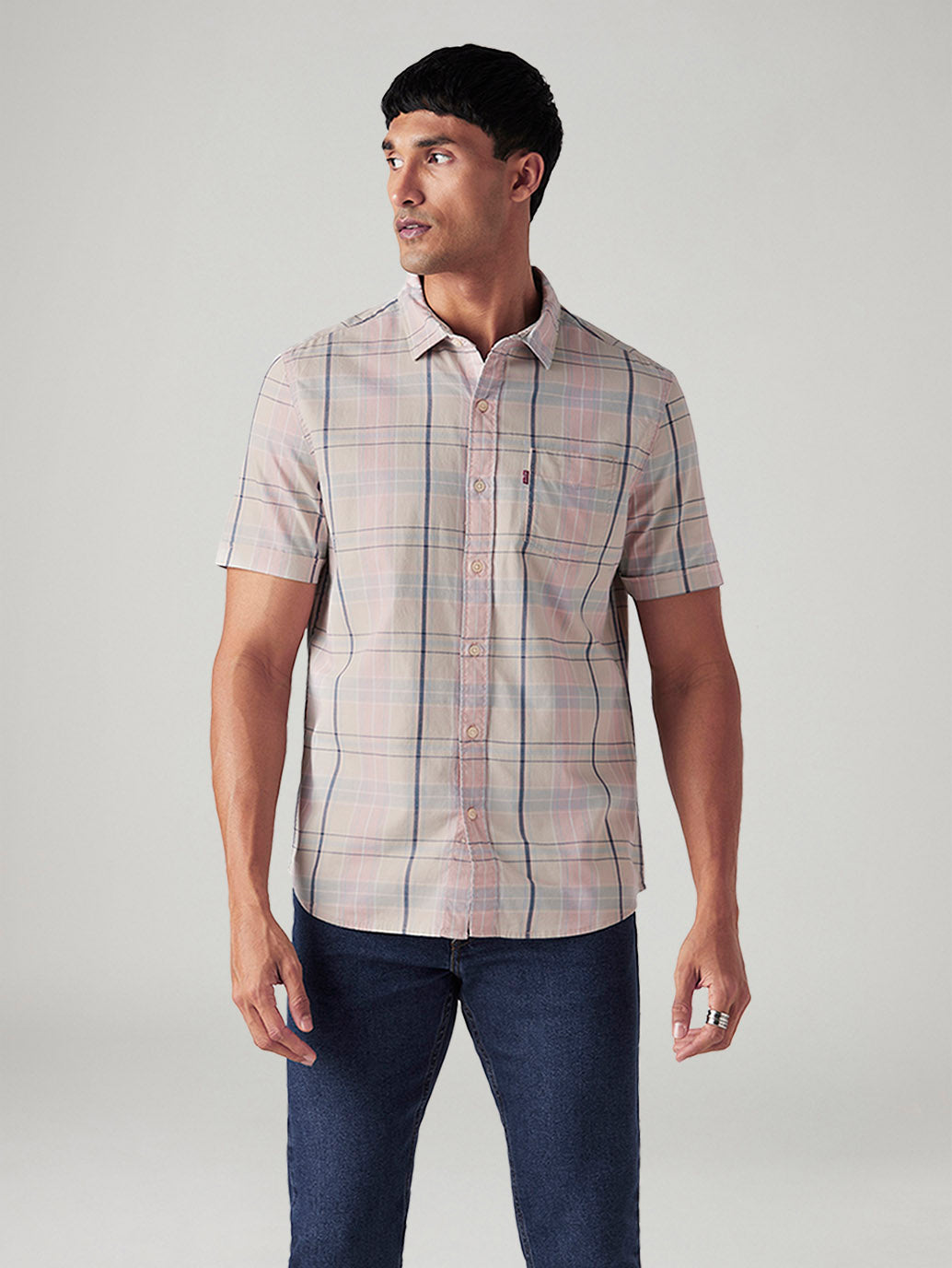 Men's Checkered Slim Fit Shirt