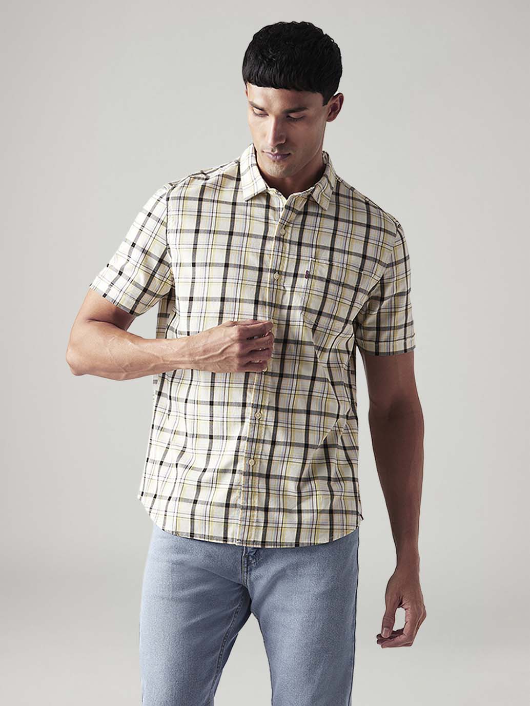 Men's Checkered Slim Fit Shirt
