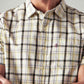 Men's Checkered Slim Fit Shirt - Detail View