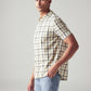 Men's Checkered Slim Fit Shirt - Side View