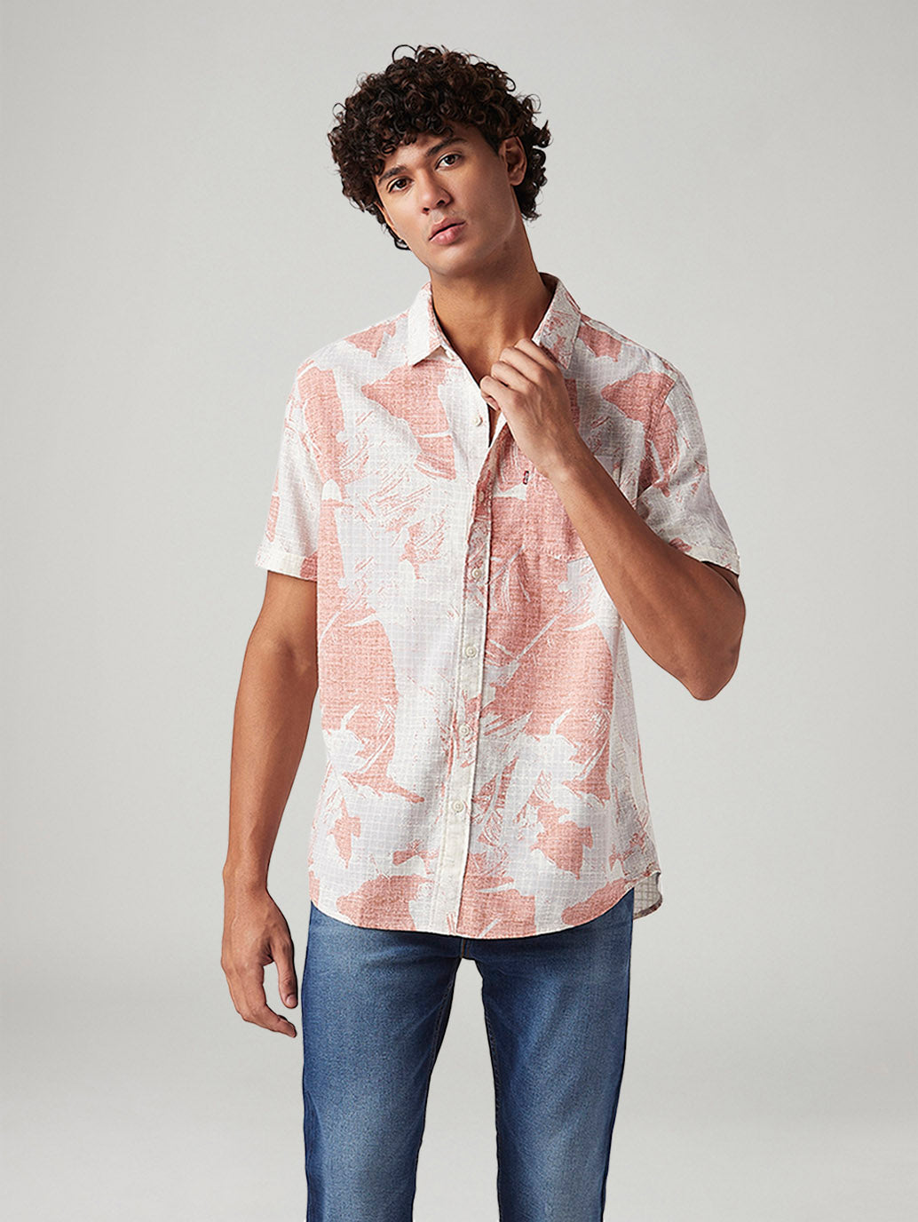 Men's Abstract Slim Fit Shirt