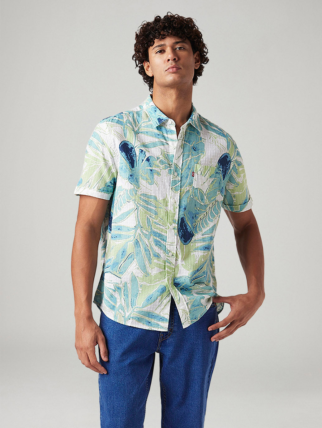 Men's Printed Slim Fit Shirt