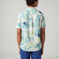 Men's Printed Slim Fit Shirt - Back View