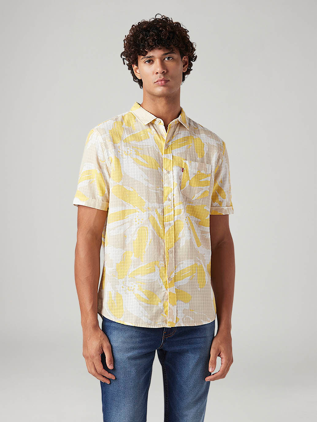 Men's Abstract Slim Fit Shirt