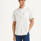 Men's Solid White Slim Fit Oxford Shirt - Styleshot View