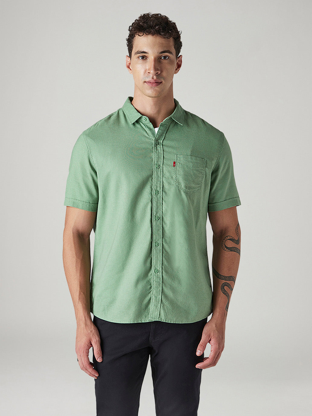 Men's Solid Slim Fit Oxford Shirt