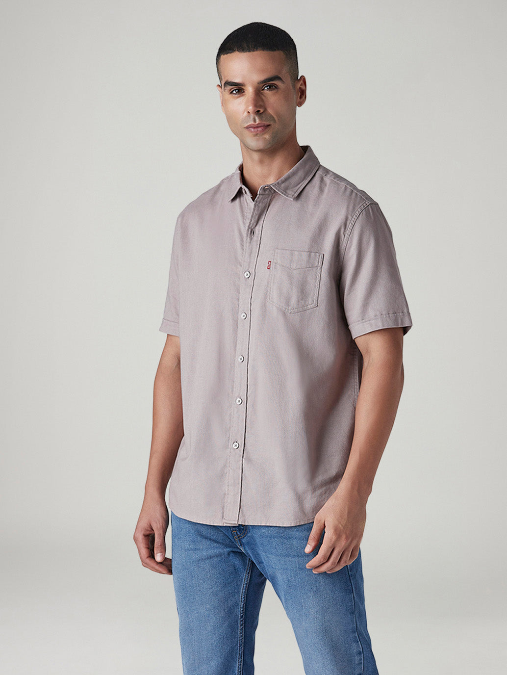 Men's Solid Slim Fit Oxford Shirt
