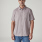 Men's Solid Slim Fit Oxford Shirt - Front View