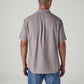 Men's Solid Slim Fit Oxford Shirt - Back View