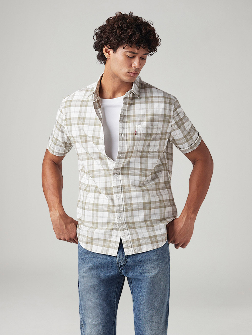 Men's Checkered Slim Fit Shirt