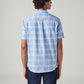 Men's Checkered Slim Fit Shirt - Back View