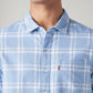 Men's Checkered Slim Fit Shirt - Detail View