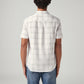 Men's Checkered Slim Fit Shirt - Back View
