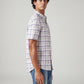 Men's Checkered Slim Fit Shirt - Side View