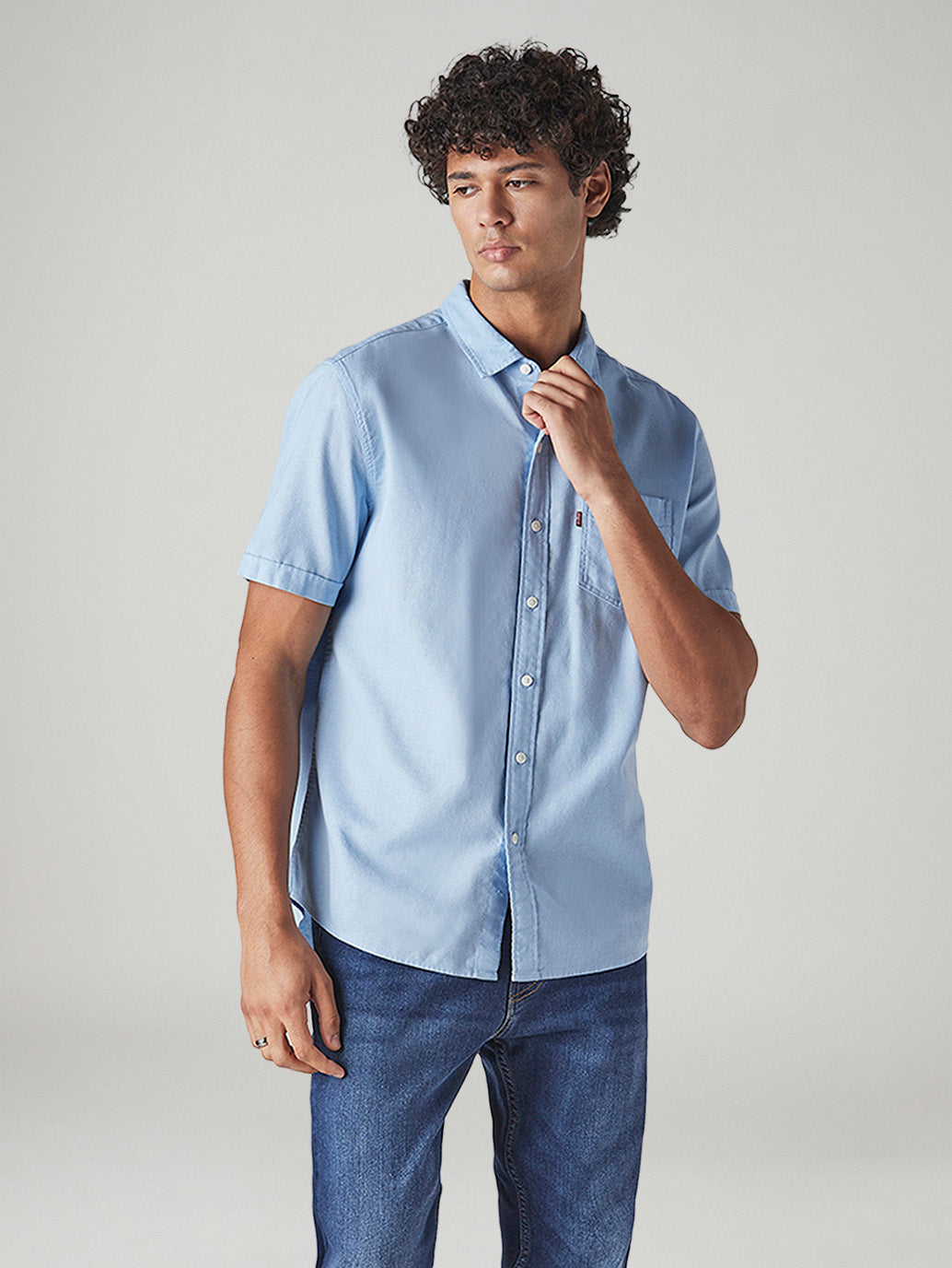 Men's Solid Slim Fit Oxford Shirt