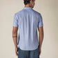 Men's Solid Button Down Collar Slim Fit Oxford Shirt - Back View