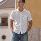 Men's Solid Button Down Collar Slim Fit Oxford Shirt - 329080455 View