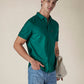 Men's Solid Button Down Collar Slim Fit Oxford Shirt - f99b1d6a-aa39-47a0-9155-387861629712 View