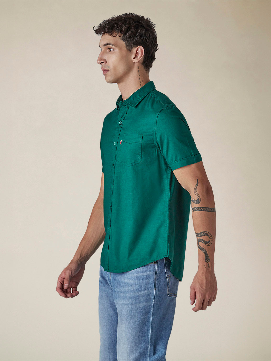 Men's Solid Button Down Collar Slim Fit Oxford Shirt - 094c2d31-25a3-4154-8b85-fe777e71bdb8 View
