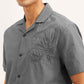 Men's Resort Collar Embroidered Relaxed Fit Shirt - 34c2d973ce83e8271facd60c37d7bfbe View