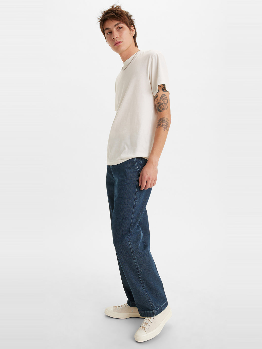 Men's Blue Straight Fit Mid Rise Jeans - bfeb2997-f986-42c6-a6b5-2ee480f21dd6 View