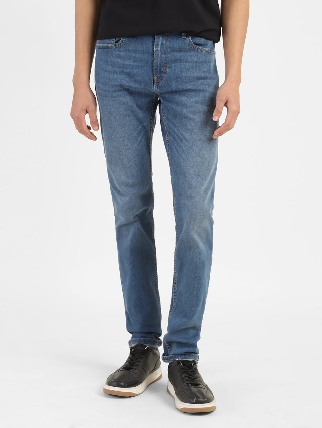Men's 512 Blue Slim Tapered Fit Mid Rise Jeans - 8d0c2eb2-5a18-4063-88fb-11f337568a54 View