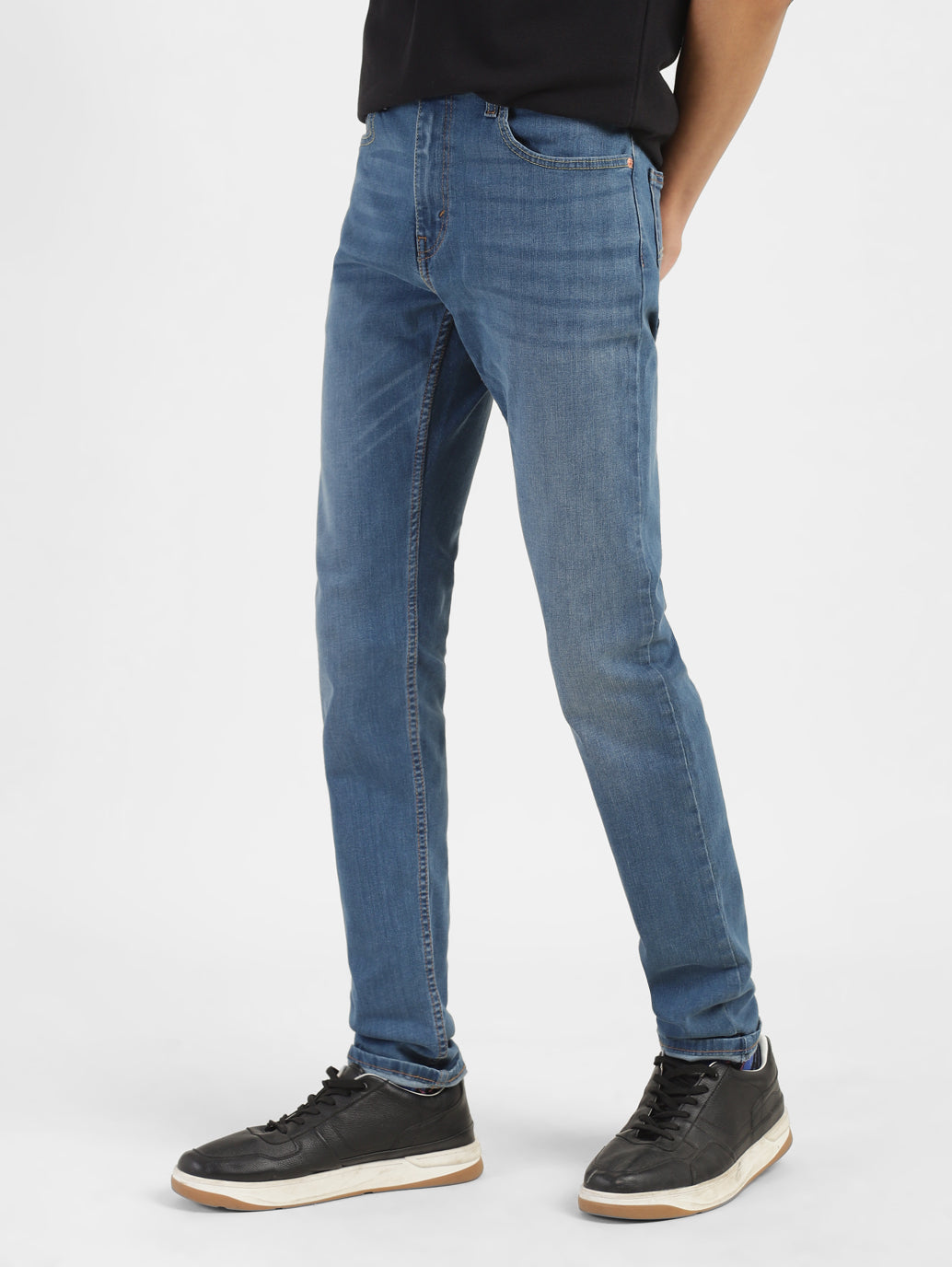 Men's 512 Blue Slim Tapered Fit Mid Rise Jeans - a2d94c06-4d9e-4c4e-bd94-8f79987b8676 View