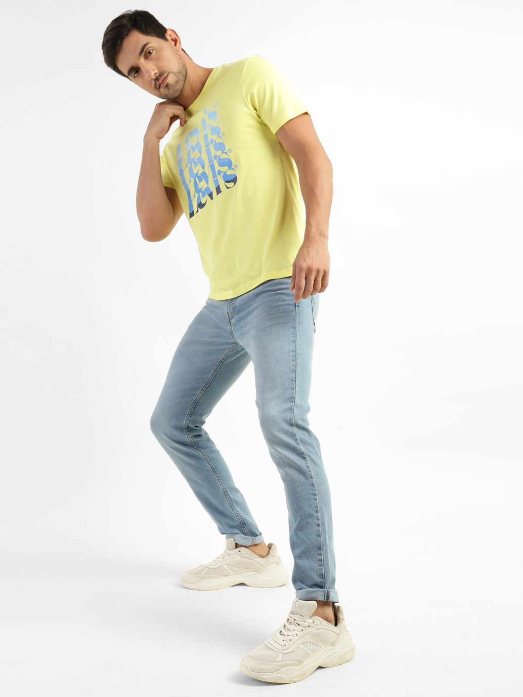 Men's 512 Blue Slim Tapered Fit Mid Rise Jeans - da90368d-75c5-4d13-9677-404ba21ced59 View