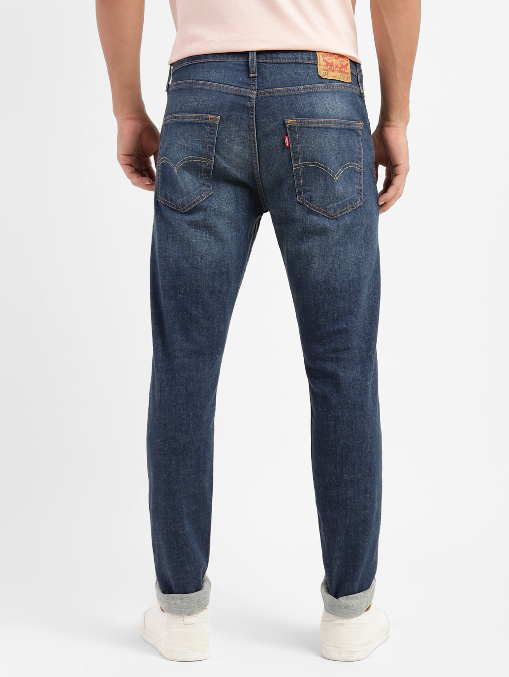 Men's 512 Blue Slim Tapered Fit Mid Rise Jeans - 25a2bdf1-a24f-4436-a907-fcd2b4f3aa6c View