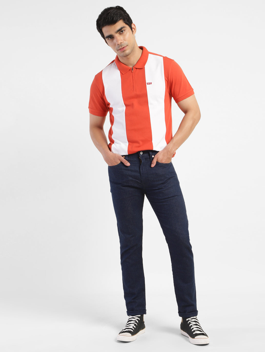 Men's 512 Blue Slim Tapered Fit Mid Rise Jeans - fc2a5b36-86b0-4eea-90a6-f5983183fca9 View