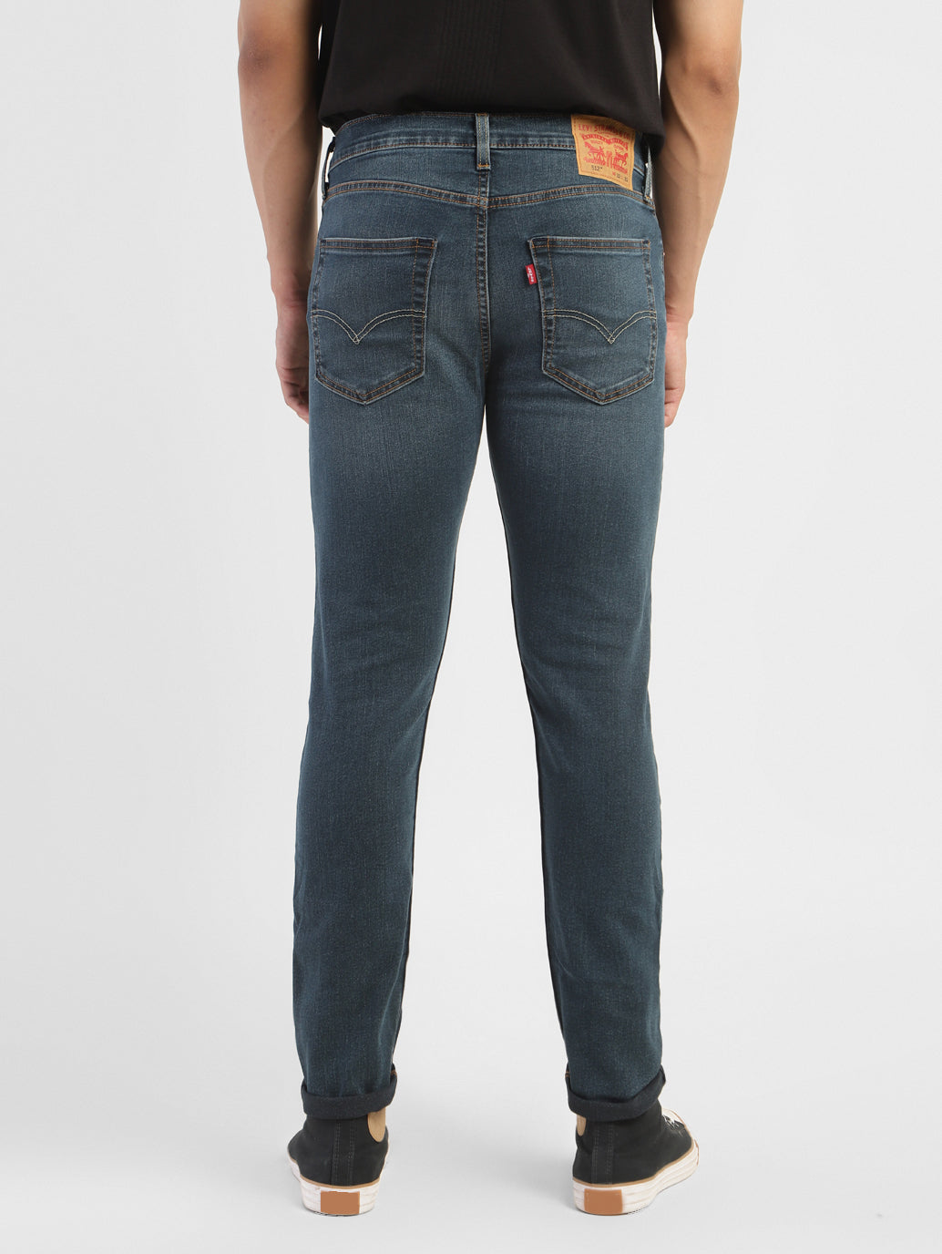 Men's 512 Blue Slim Tapered Fit Mid Rise Jeans - 5eea4f4b-a83a-4164-bd91-d86fdaf5211e View